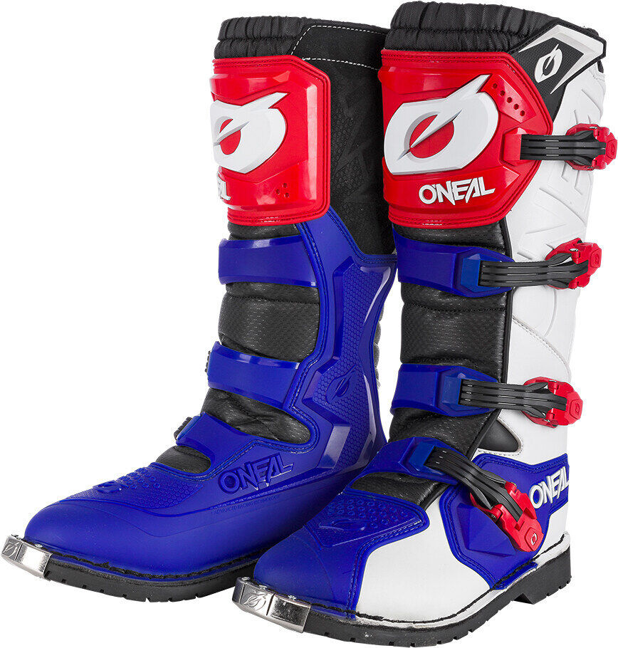 Oneal Rider Pro Bottes motocross Rouge Bleu 45