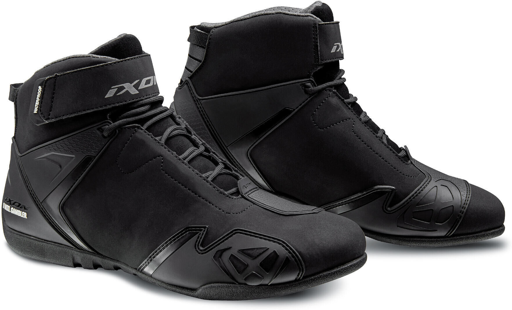 Ixon Gambler WP Chaussures de moto Noir Blanc 47