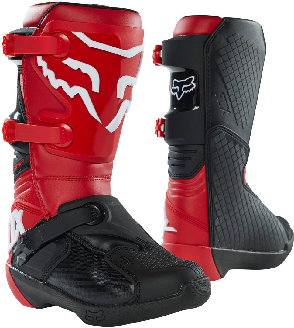 FOX Comp Bottes Motocross jeunesse Rouge 41