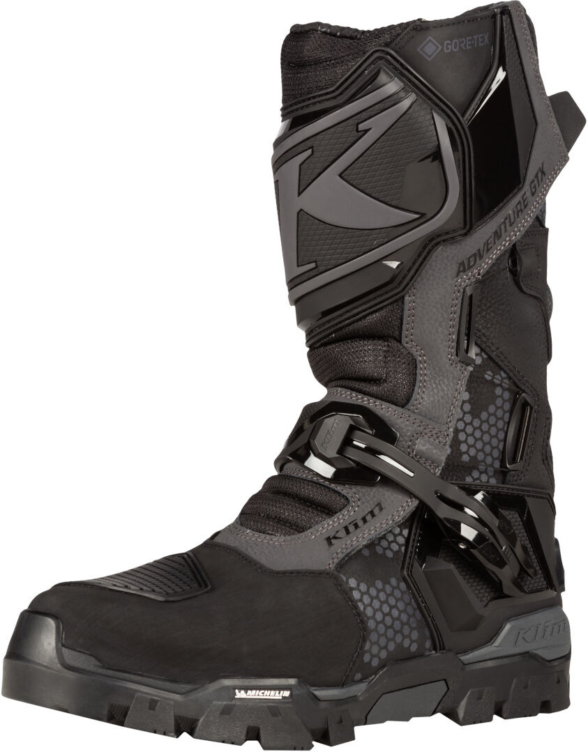 Klim Adventure GTX Bottes Motocross Noir Gris 42