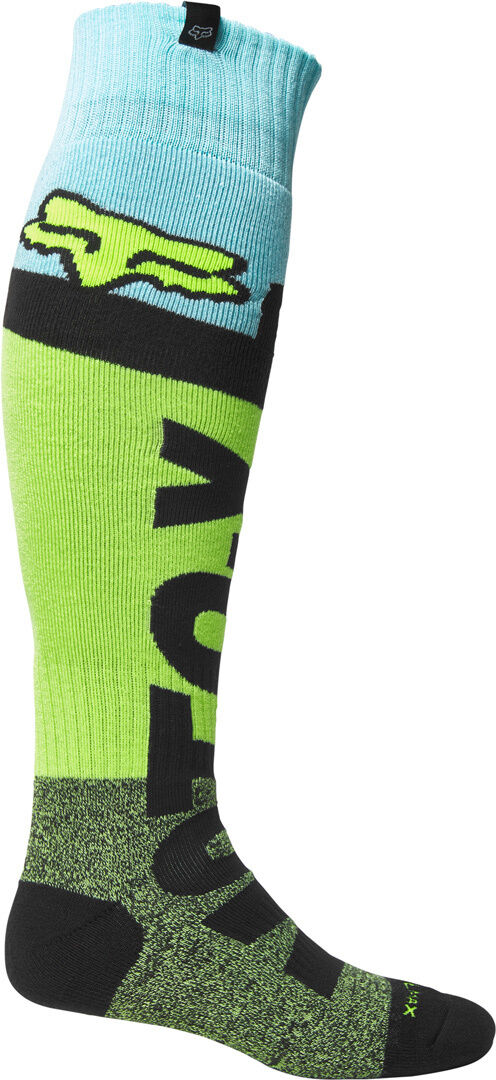 FOX Trice Coolmax Thick Chaussettes de motocross Jaune M