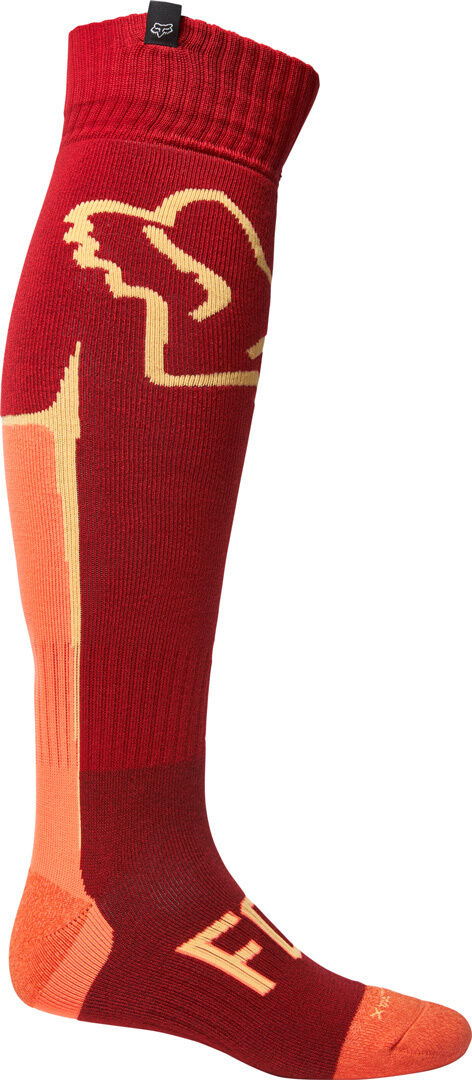 FOX CNTRO Coolmax Thin Chaussettes de motocross Rouge M