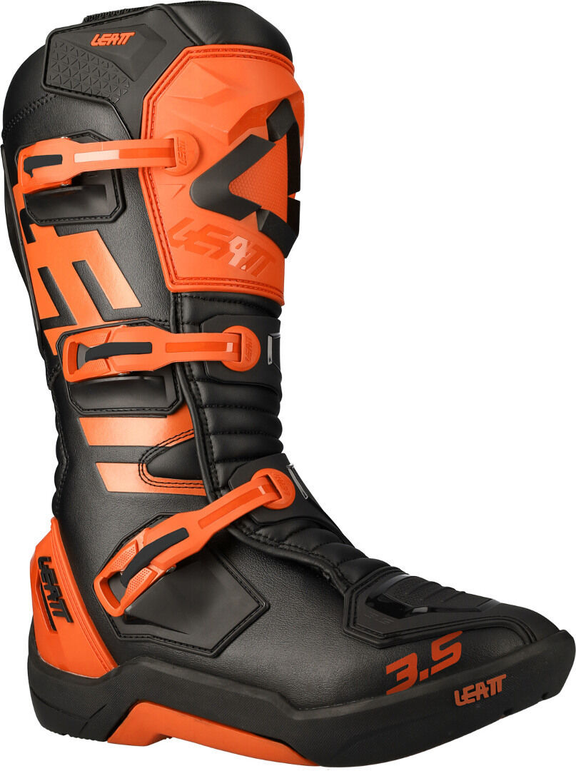 Leatt 3.5 Bottes de motocross Noir Orange 44 45