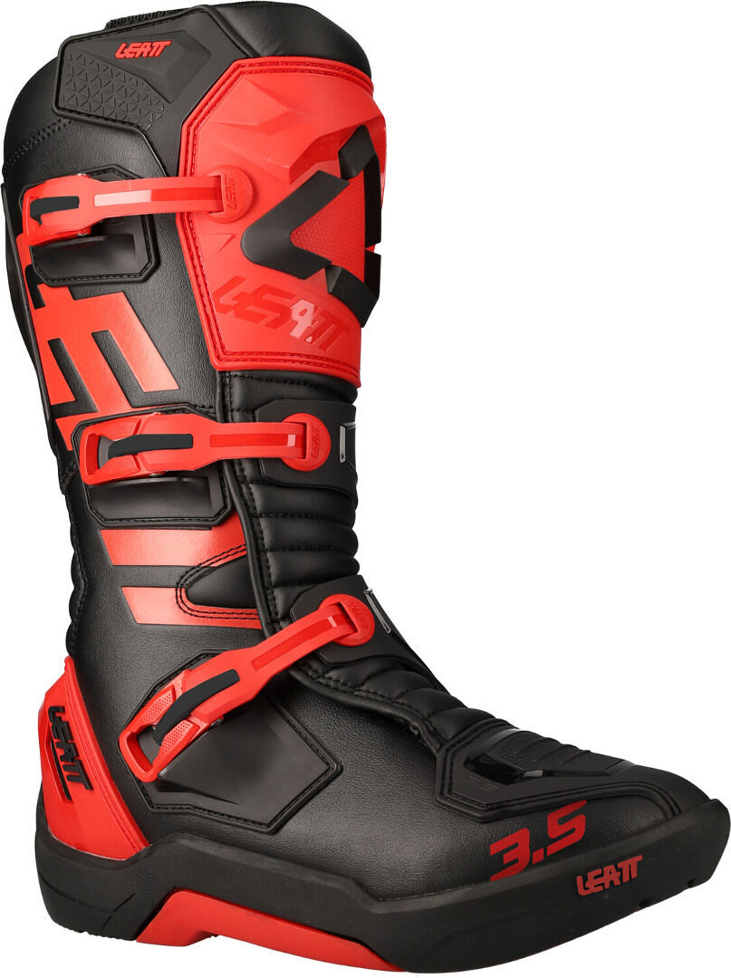 Leatt 3.5 Bottes de motocross Noir Rouge 48