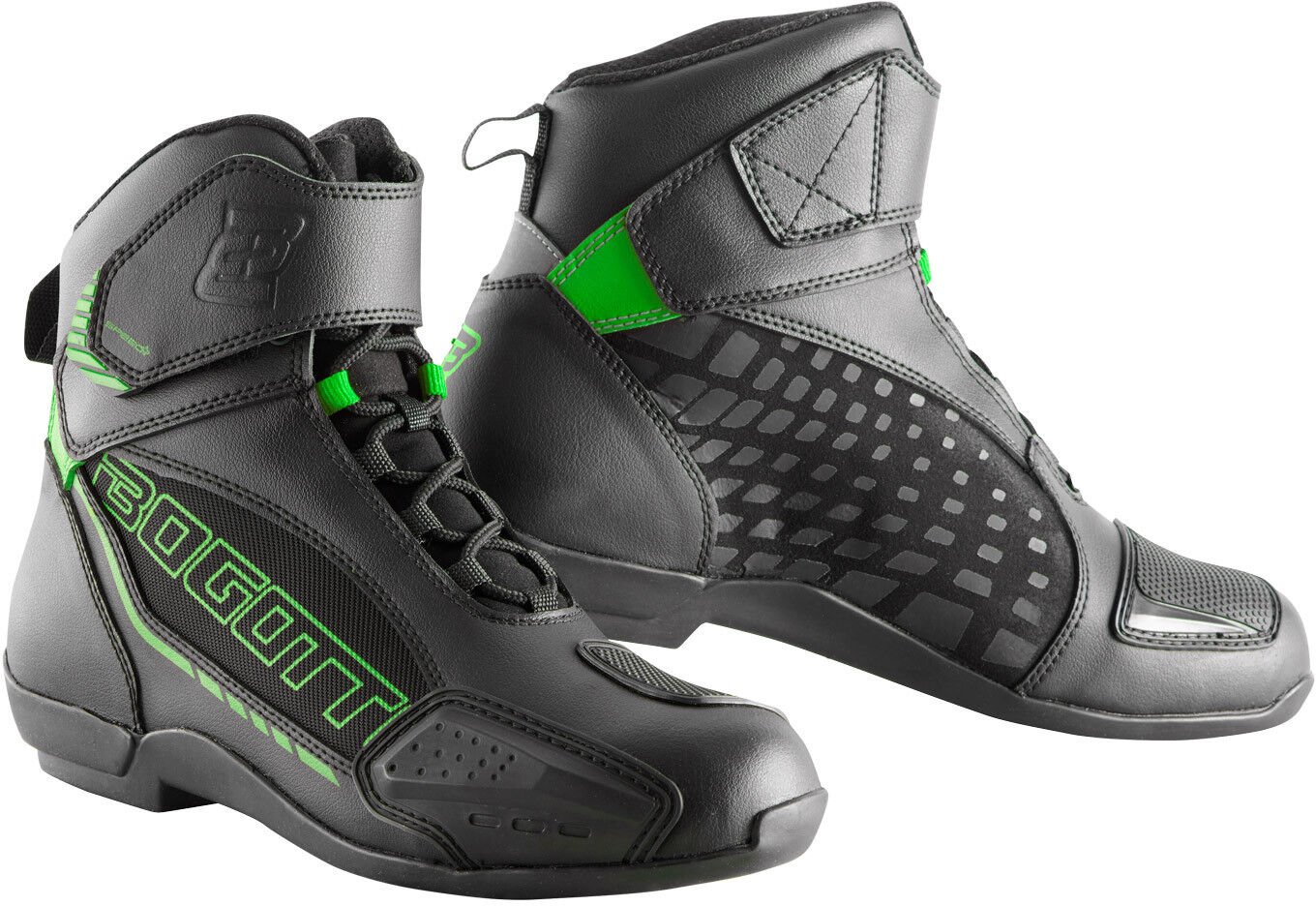 Bogotto GPX Chaussures de moto Noir Vert 38