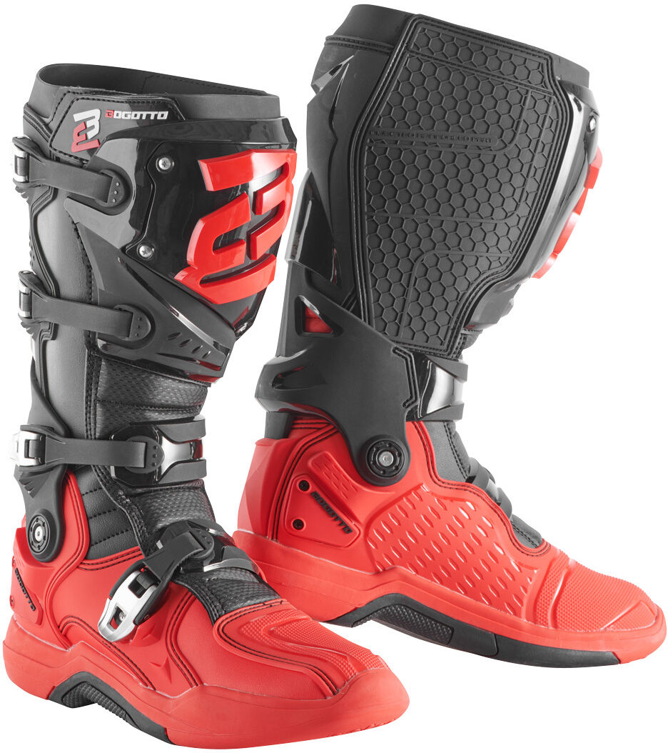 Bogotto MX-7 Bottes de motocross Noir Rouge 44