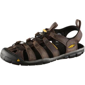 Keen Clearwater CNX Leather Outdoorsandalen Herren braun 43