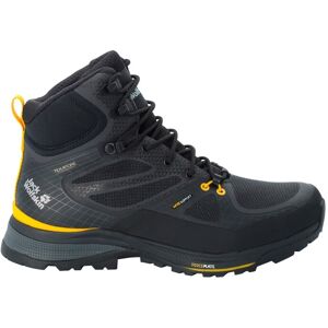 Jack Wolfskin Trekkingschuh »FORCE TREKKER TEXAPORE MID M« black-burly-yellow-XT  UK 8 - EU 42