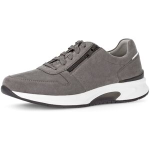 Gabor Rollingsoft Sneaker, mit Aussenreissverschluss, Weite G, Freizeitschuh,... grau  10,5 (45)