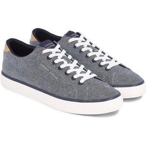 Tommy Hilfiger Sneaker »TH HI VULC LOW CHAMBRAY«, mit Logoschriftzug,... blau meliert  46