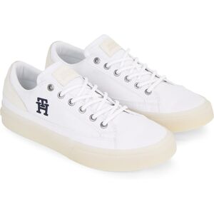 Tommy Hilfiger Sneaker »TH HI VULC STREET LOW MIX«, mit seitlichem TH-Logo,... weiss Größe 46