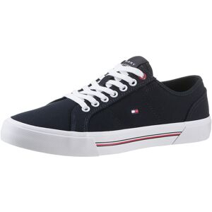 Tommy Hilfiger Sneaker »CORE CORPORATE VULC CANVAS«, mit Streifen im Plateau,... dunkelblau Größe 44