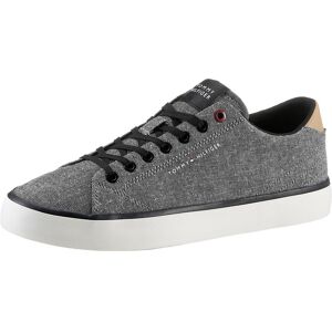 Tommy Hilfiger Sneaker »TH HI VULC LOW CHAMBRAY«, mit Logoschriftzug,... schwarz meliert Größe 40