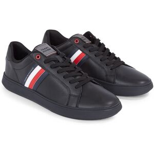 Tommy Hilfiger Sneaker »ESSENTIAL LEATHER CUPSOLE«, mit typischen Streifen,... schwarz Größe 45