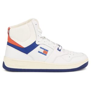 Tommy Jeans Sneaker »TJM BASKET MID«, mit Kontrastbesätzen weiss-blau-rot Größe 41