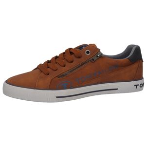 TOM TAILOR Sneaker, mit seitlichem Reissverschluss, Freizeitschuh, Halbschuh,... cognac Größe 42