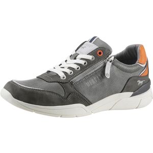 Mustang Shoes Sneaker, mit seitlichem Reissverschluss, Freizeitschuh,... taupe-offwhite Größe 42