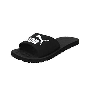 Puma Unisex Purecat Flip-Flops, Black White, 42 EU