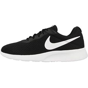 Nike Herren Tanjun Sneaker, Black White Barely Volt Black, 44.5 EU