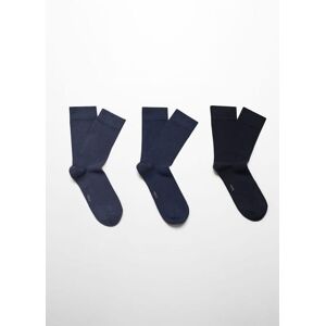 mango man 3-er Pack Baumwollsocken - Himmelblau - 43-45 - männlich