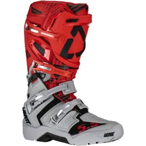 Leatt Moto 5.5 Flexlock Enduro Motocross Stiefel 40 41 Grau Rot