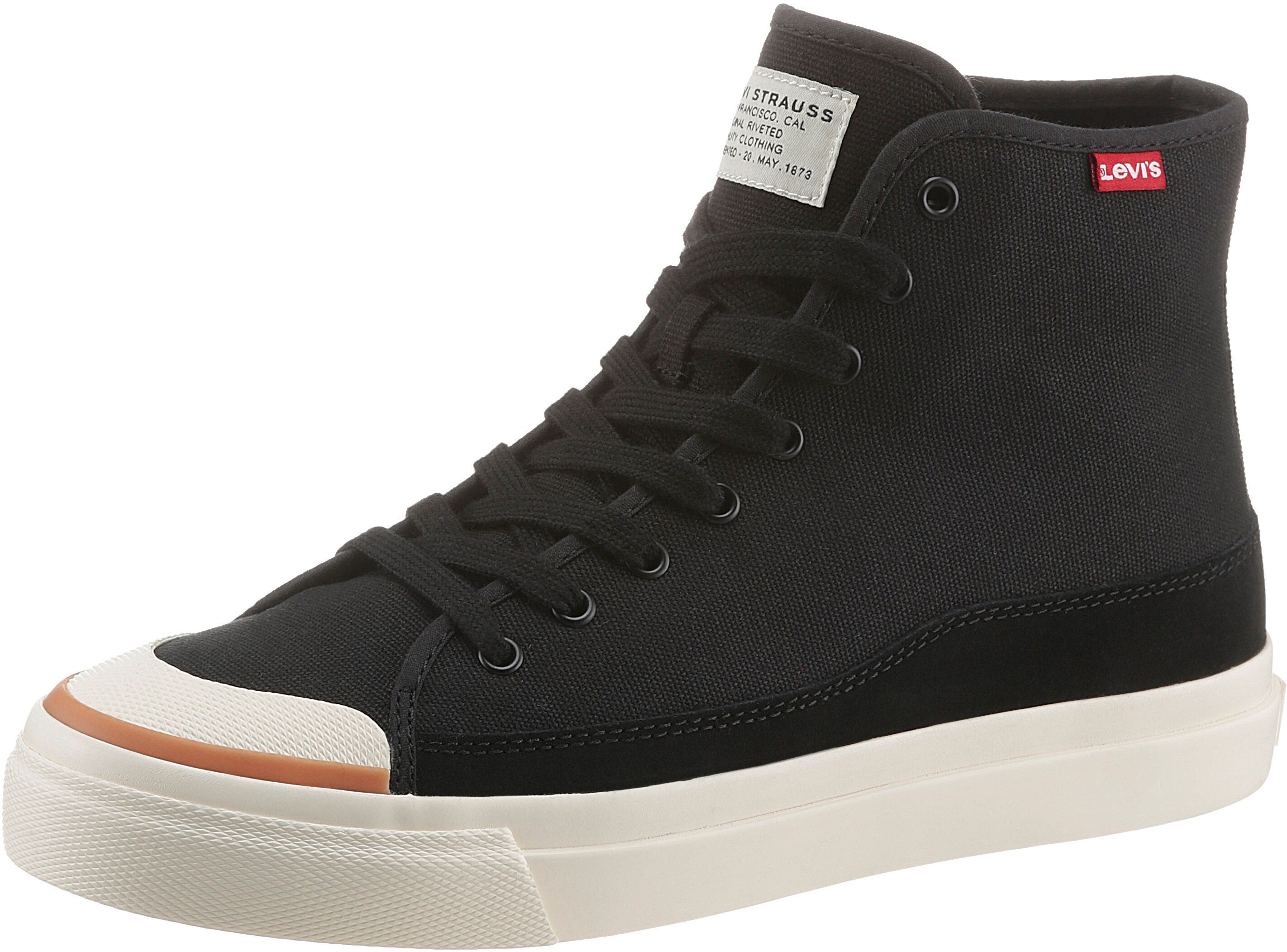 Levi's® Sneaker »SQUARE HIGH«, mit Label schwarz  40 41 42 43 44 45 46