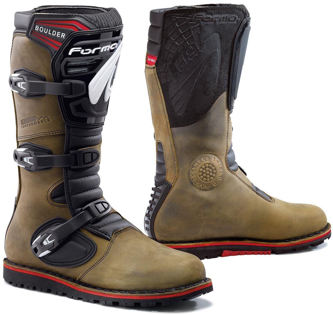 Forma Boulder Trial Motorradstiefel 42 Braun