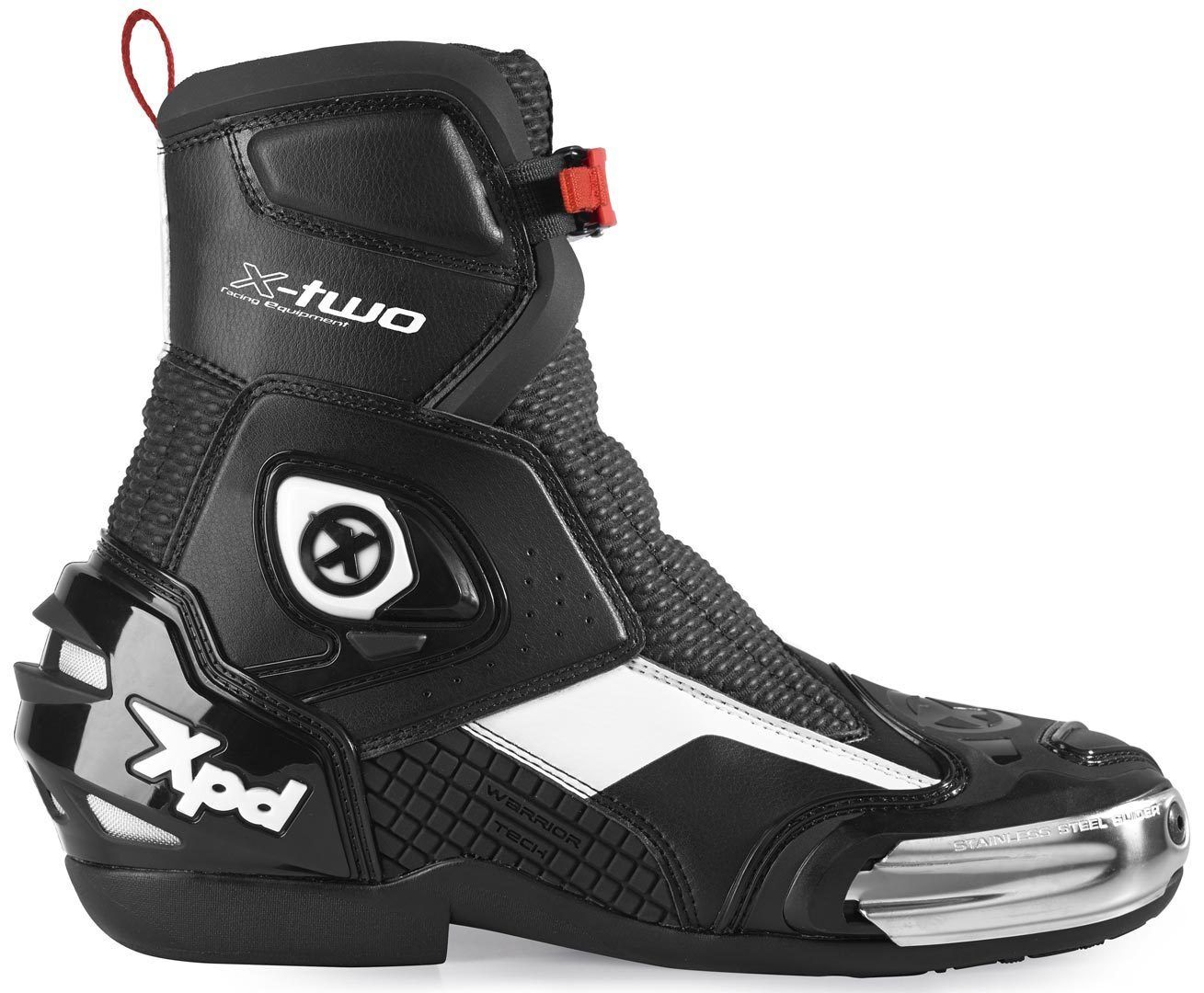 XPD X-Two Motorradstiefel 38 Schwarz Weiss