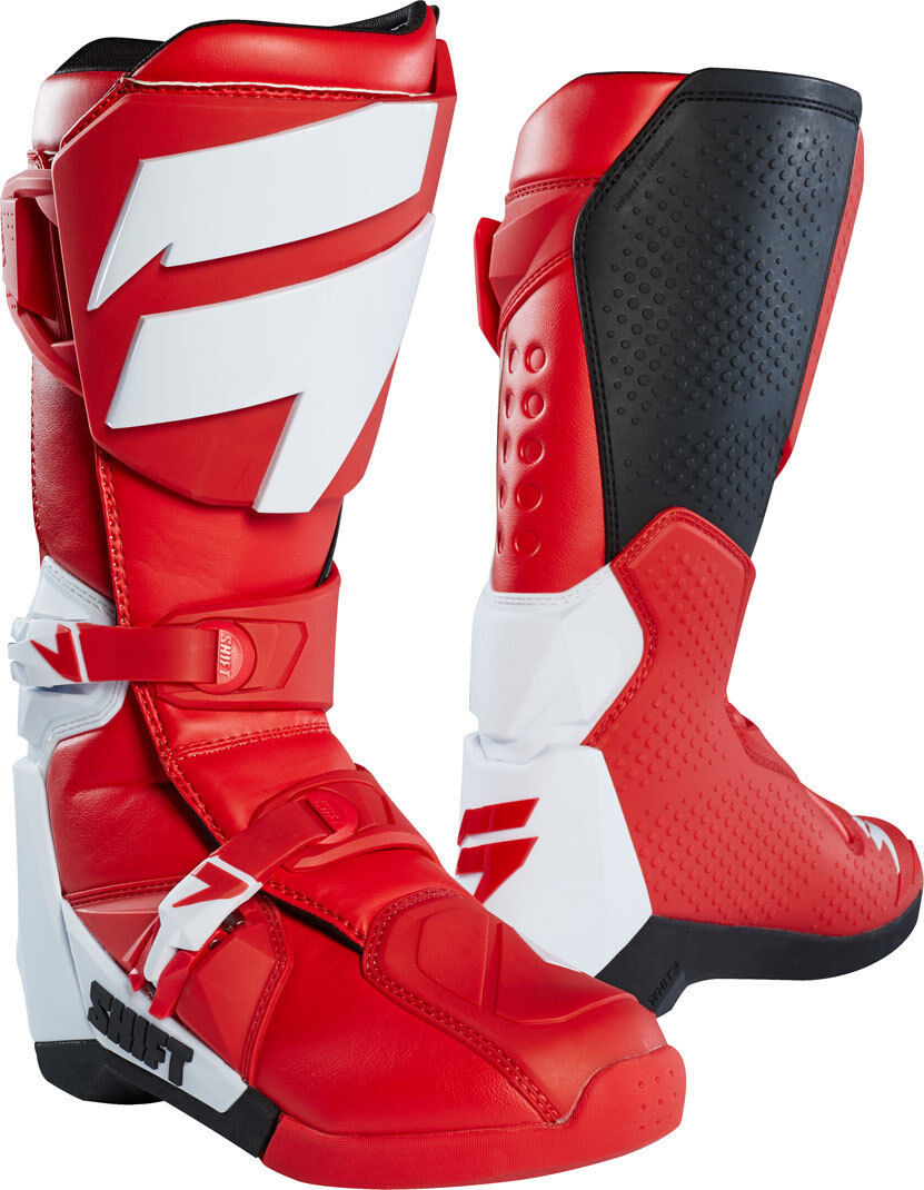 Shift WHIT3 Motocross Stiefel 47 48 Rot