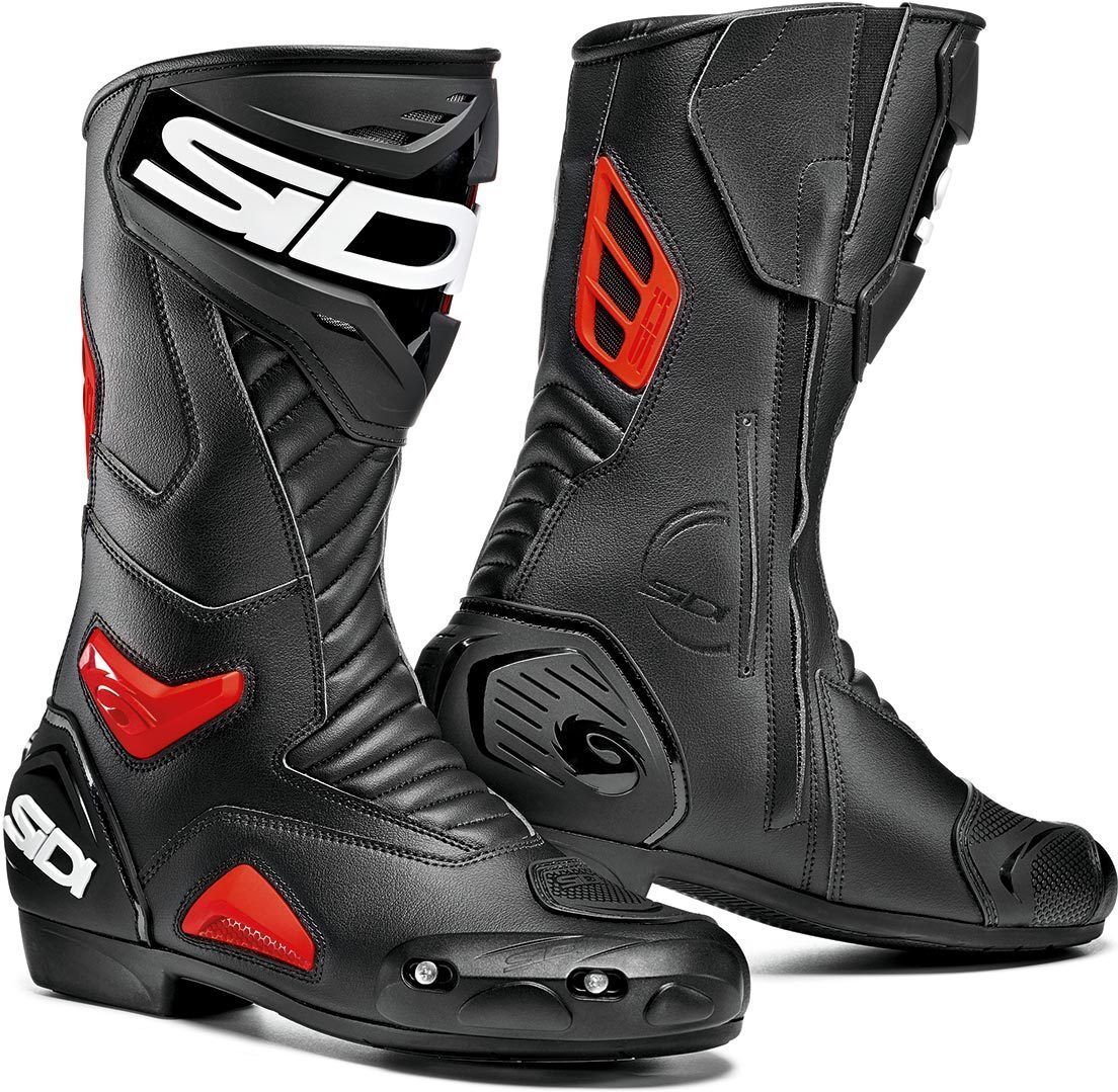 Sidi Performer Motorradstiefel 40 Schwarz Rot