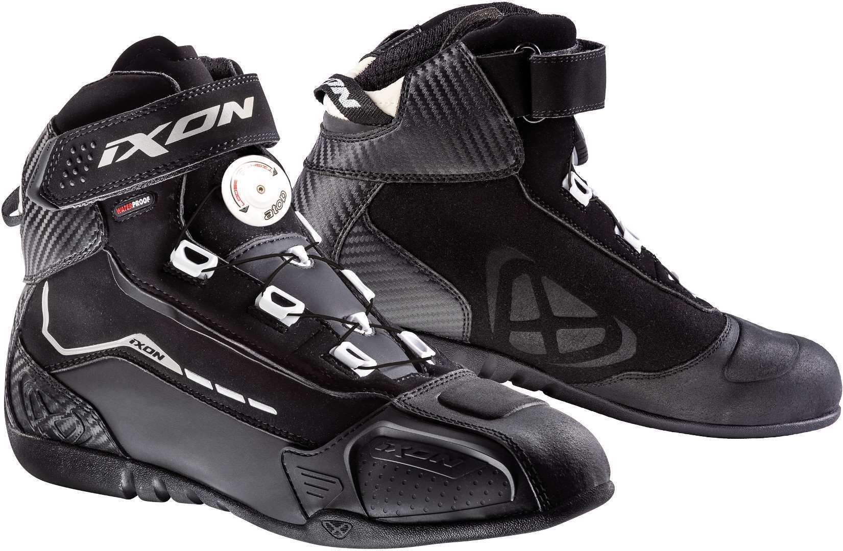 Ixon Soldier Evo Motorradschuhe 39 Schwarz Weiss