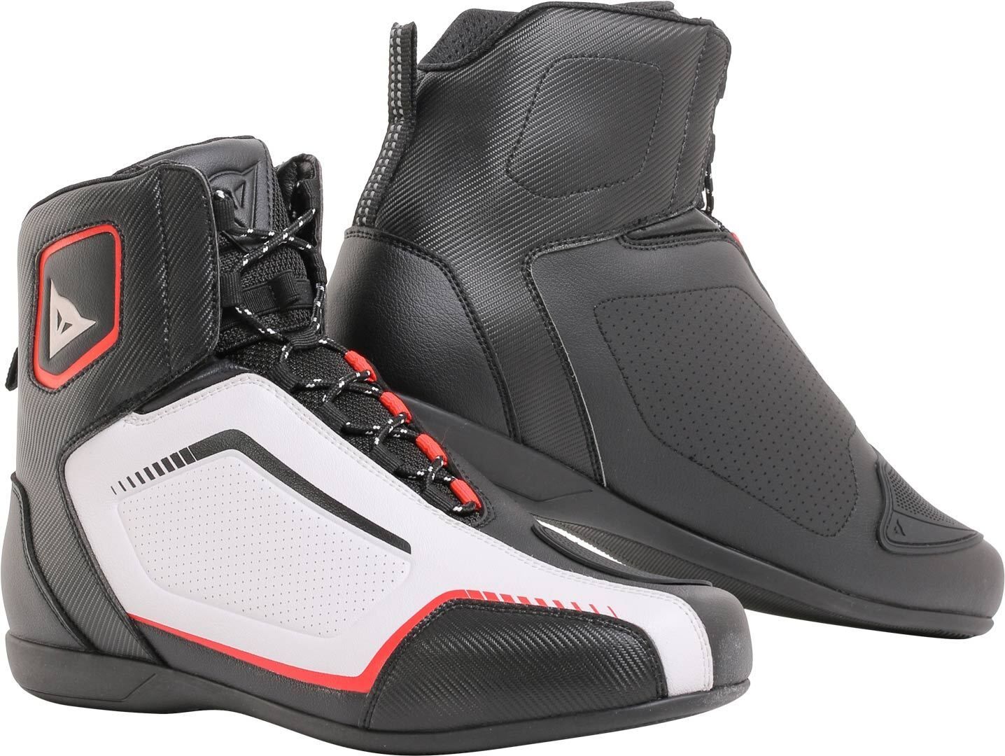 Dainese Raptors Air Motorradschuhe 46 Schwarz Weiss Rot