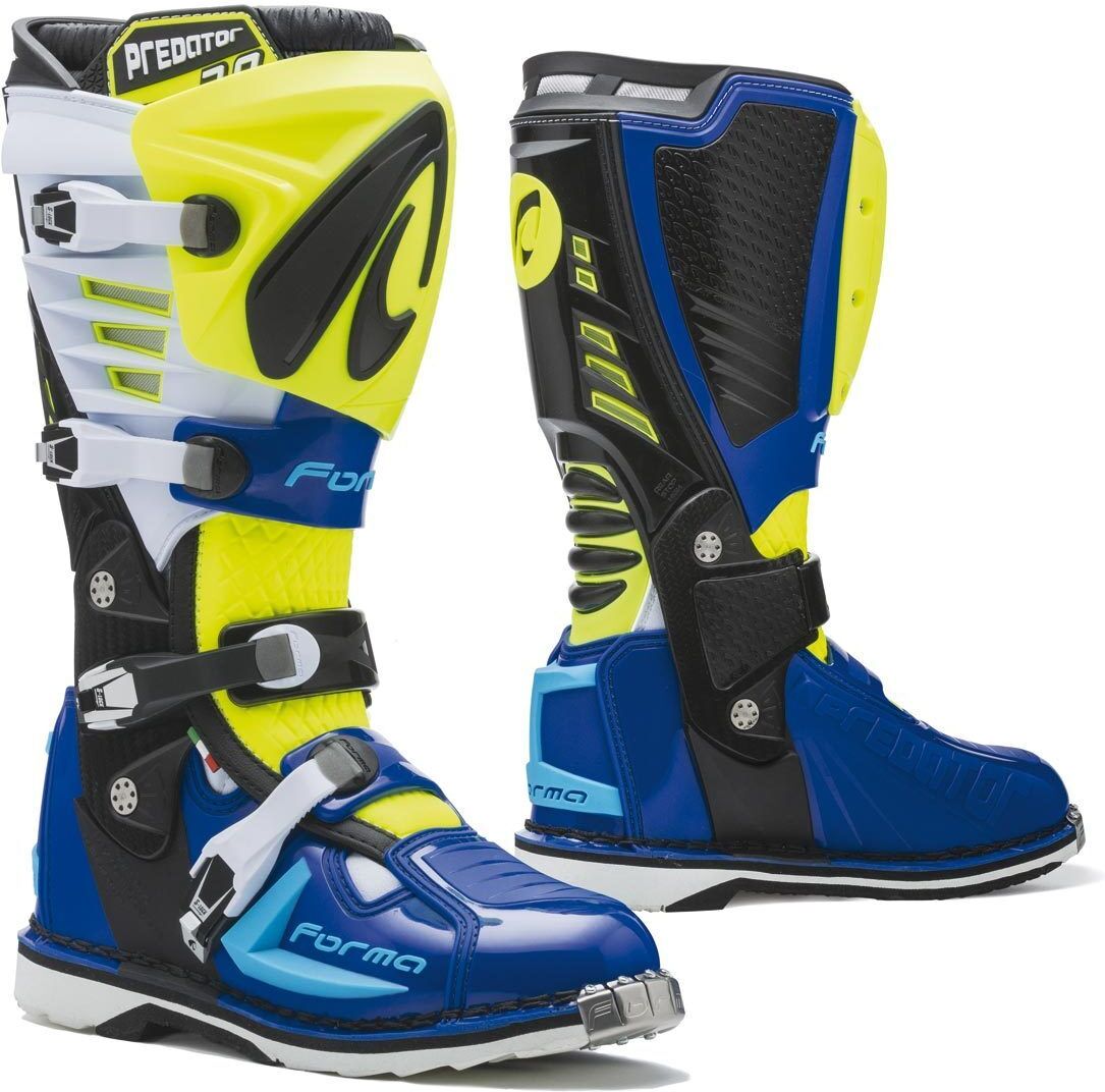 Forma Predator 2.0 Motocross Stiefel 44 Schwarz Gelb