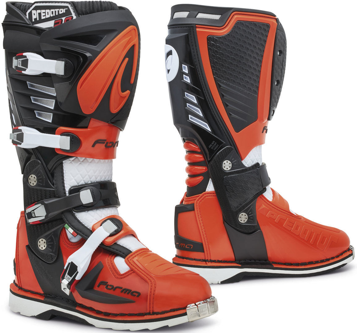 Forma Predator 2.0 Motocross Stiefel 42 Schwarz Weiss Orange