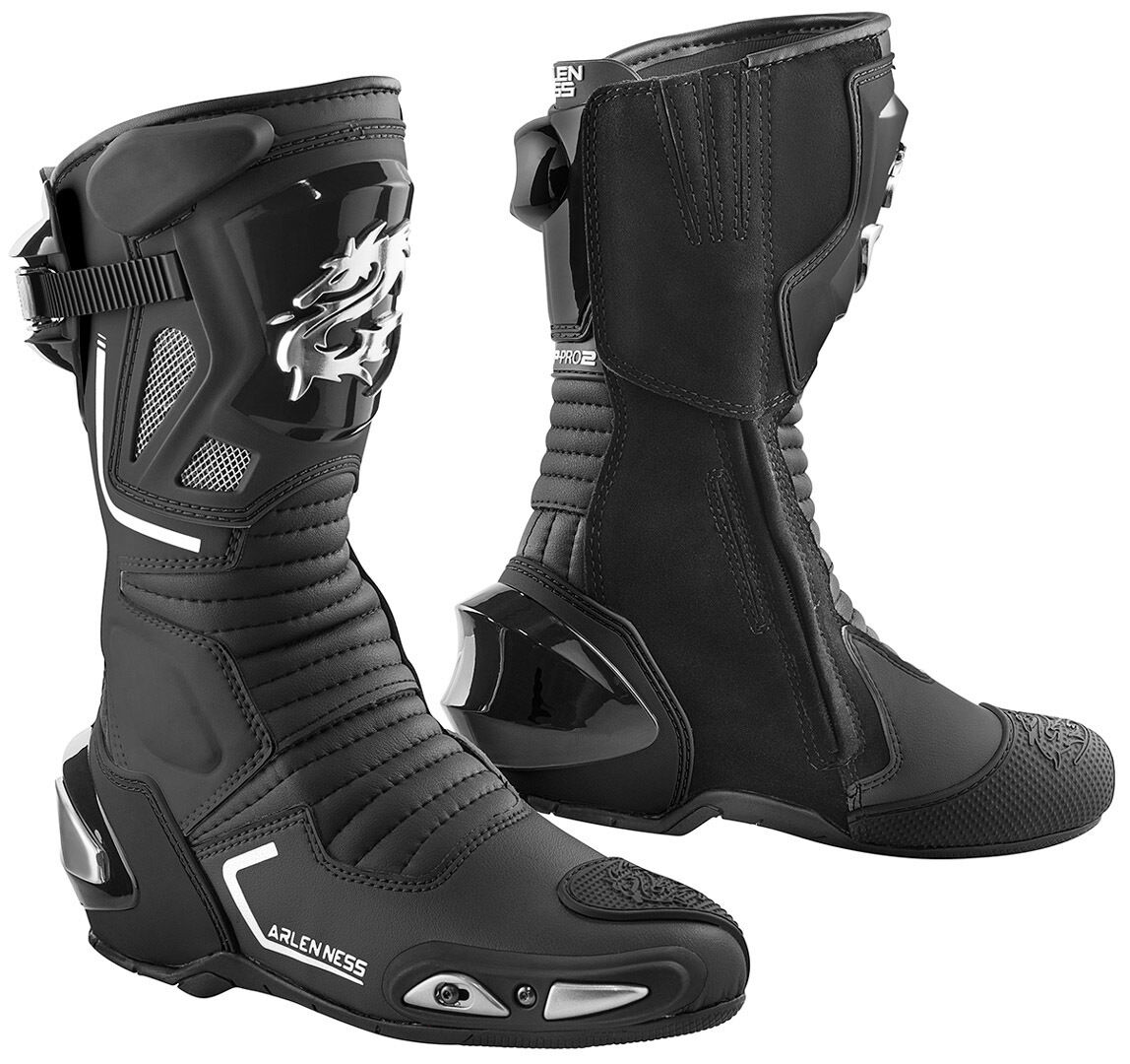 Arlen Ness Sugello Motorradstiefel 40 Schwarz