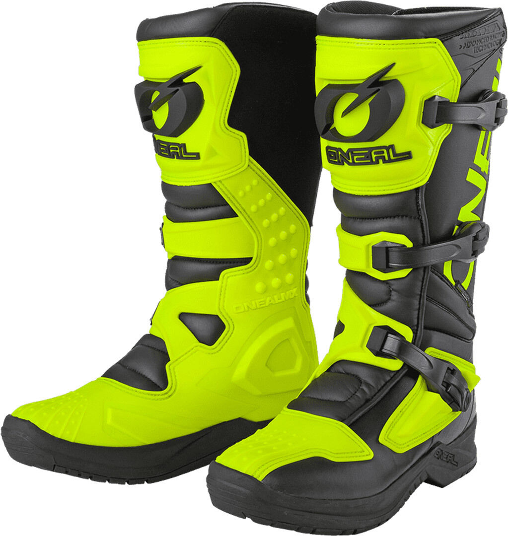 Oneal RSX Motocross Stiefel 48 Schwarz Gelb