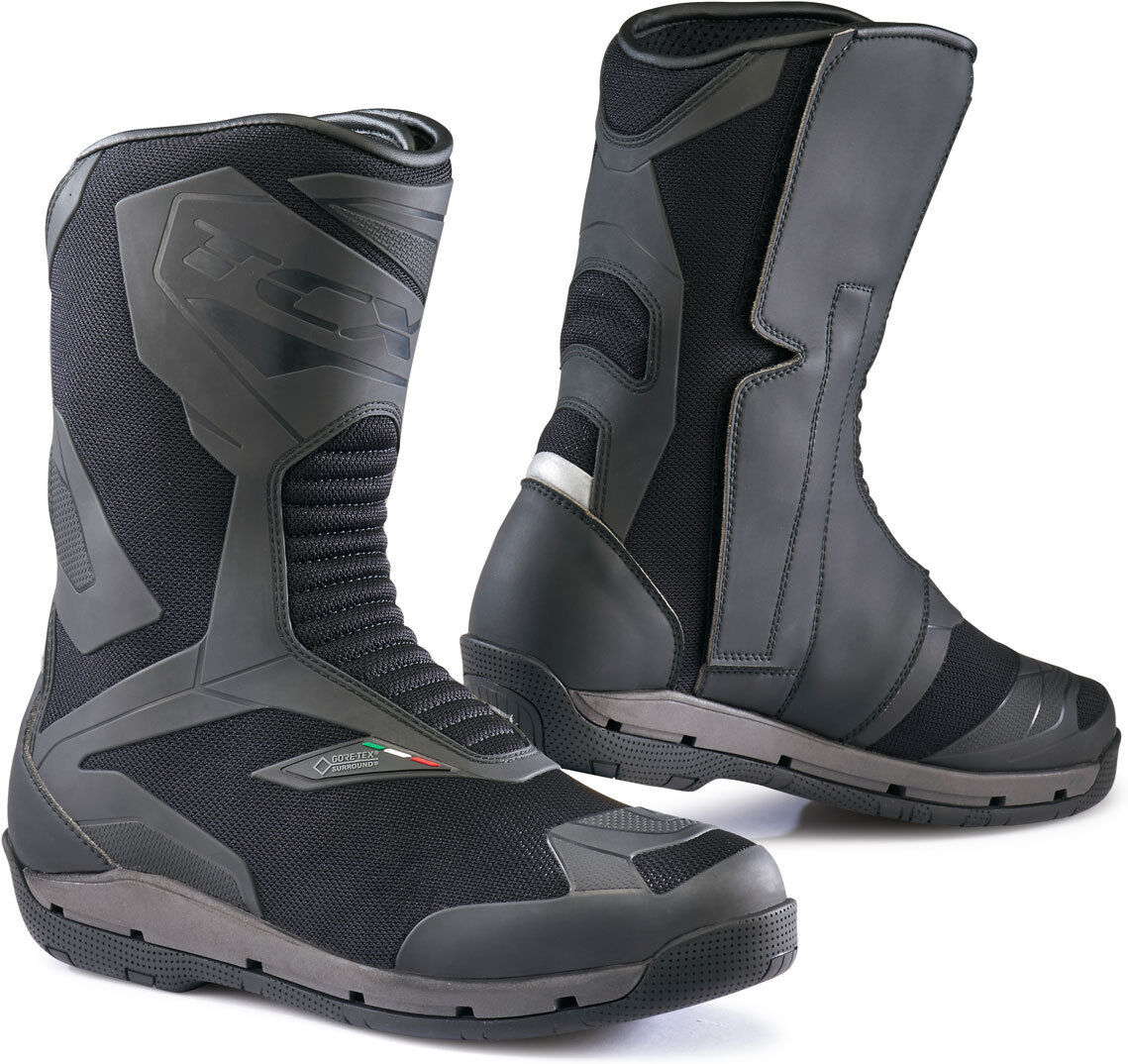 TCX Clima Surround Gore-Tex Motorradstiefel 41 Schwarz Grau