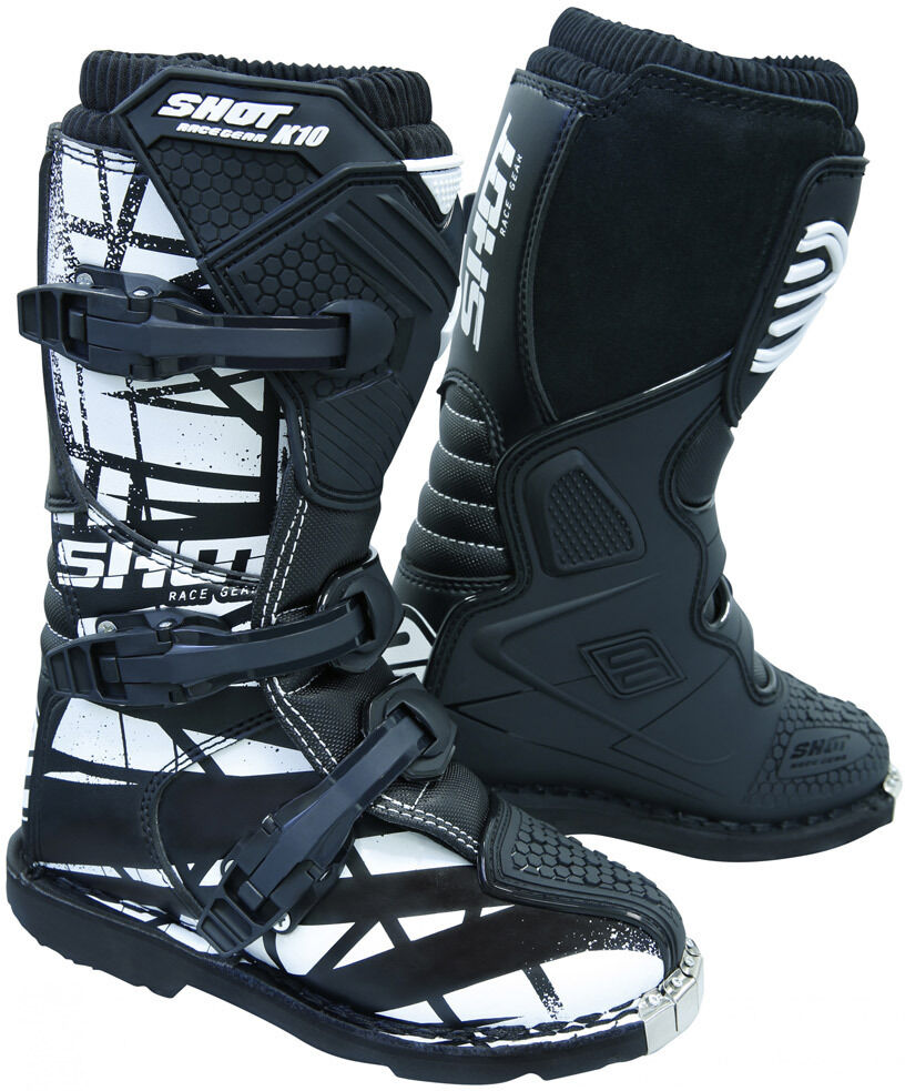 Shot K10 2.0 Motif Kinder Motocross Stiefel 37 Schwarz