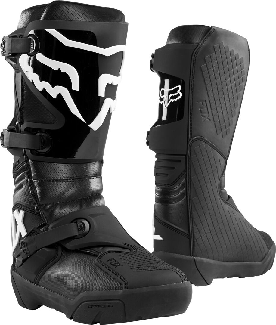 FOX Comp X Motocross Stiefel 49 Schwarz