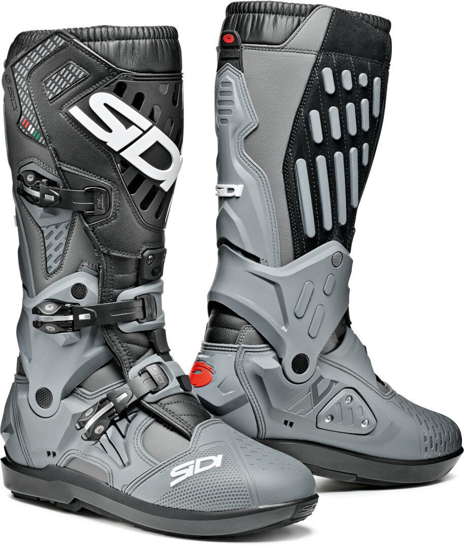 Sidi Atojo SRS Motocross Stiefel 41 Schwarz Grau