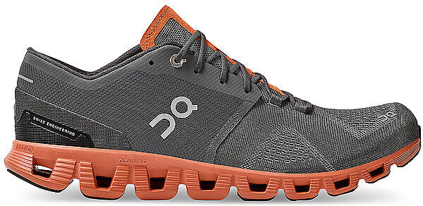 ON Herren Laufschuhe The Cloud X RUST ROCK grau   Größe: 46   40 Auf Lager Herren 46