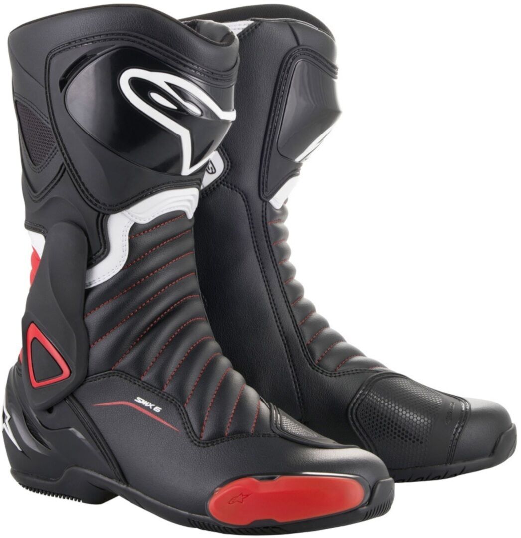 Alpinestars SMX-6 V2 Motorcycle Boots Motocyklové boty 47 Černá červená