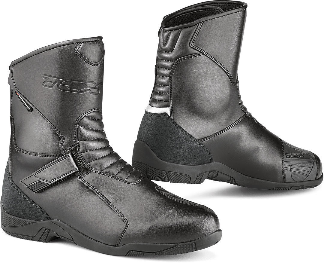TCX HUB waterproof Motorcycle Boots vodotěsné motocyklové boty 43 Černá
