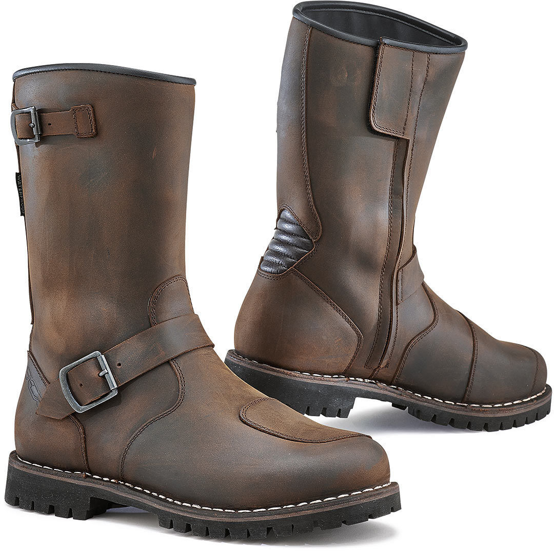 TCX Fuel waterproof Motorcycle Boots vodotěsné motocyklové boty 48 Hnědá