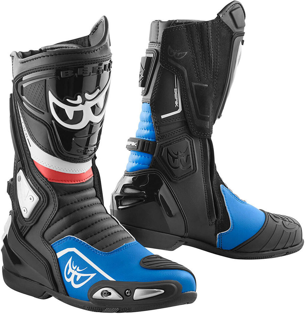 Berik Donington Motorcycle Boots Motocyklové boty 44 Černá Modrá