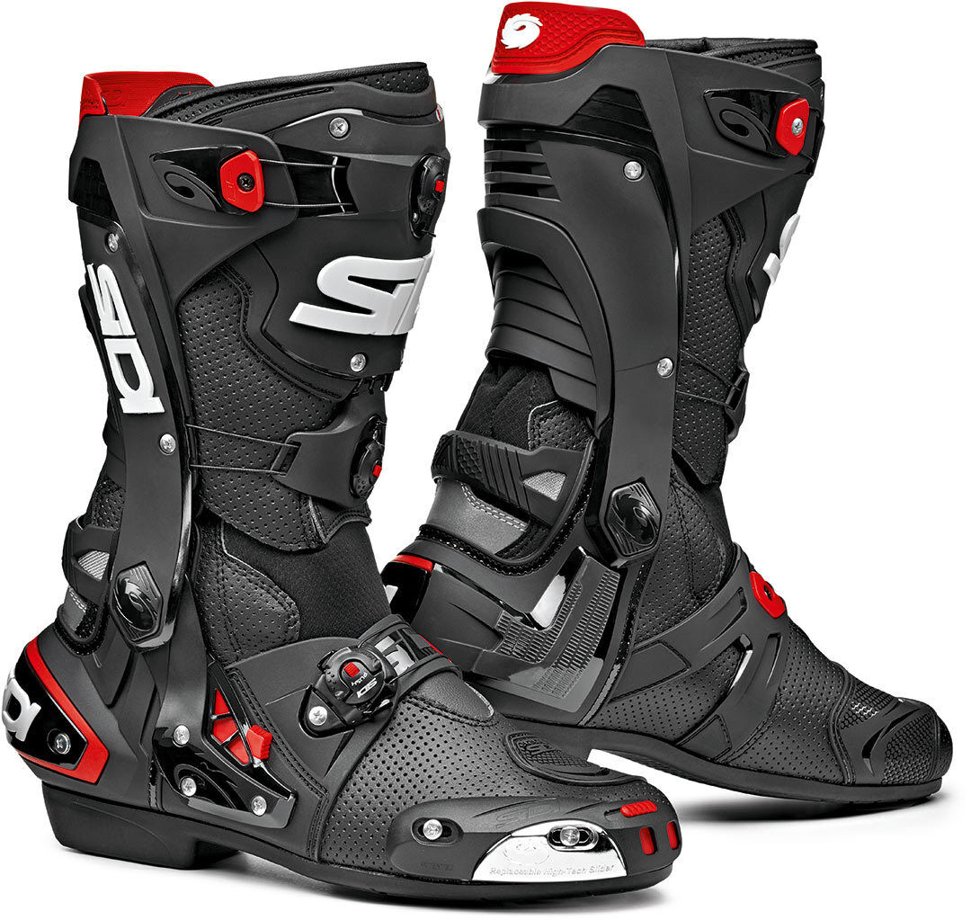 Sidi Rex Air Motorcycle Boots Motocyklové boty 46 Černá červená