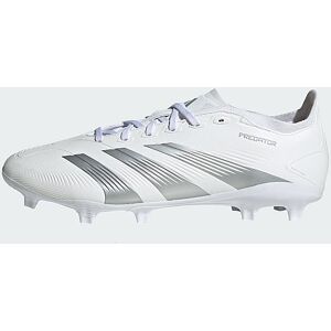 adidas Predator League FG Fußballschuh - Damen, Cloud White / Silver Metallic / Grey One - female - Size: 45 1/3