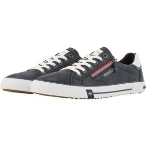 TOM TAILOR Herren Sneaker aus Kunstleder, blau, Uni, Gr. 43