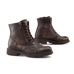 GIANNI FALCO Aviator, Motorcycle shoes, Dark Brown