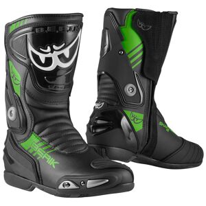 Berik Shaft 3.0 Motorradstiefel - Schwarz Grün - 47 - unisex